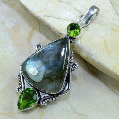 Lb 0614c pendant pendentif labradorite achat vente bijou argent 925