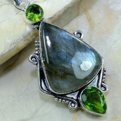 Lb 0614c pendant pendentif labradorite achat vente bijou argent 925