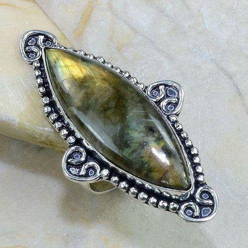 Lb 0639b bague t61 labradorite achat vente bijoux argent 925