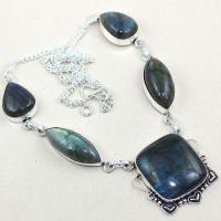 Lb 0663a collier parure sautoir labradorite achat vente bijou argent 925