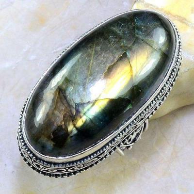 Lb 0664a bague chevaliere t57 labradorite achat vente bijou argent 925