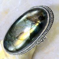 Lb 0664c bague chevaliere t57 labradorite achat vente bijou argent 925