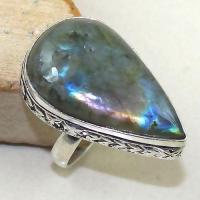 Lb 0665b bague chevaliere t57 labradorite achat vente bijou argent 925