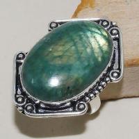 Lb 0669a bague chevaliere t60 labradorite verte achat vente bijou argent 925