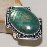 Lb 0669b bague chevaliere t60 labradorite verte achat vente bijou argent 925