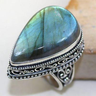 Lb 0670a bague chevaliere t57 labradorite verte achat vente bijou argent 925