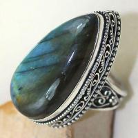 Lb 0671c bague chevaliere t58 labradorite verte achat vente bijou argent 925