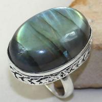 Lb 0675a bague chevaliere t56 labradorite verte achat vente bijou argent 925