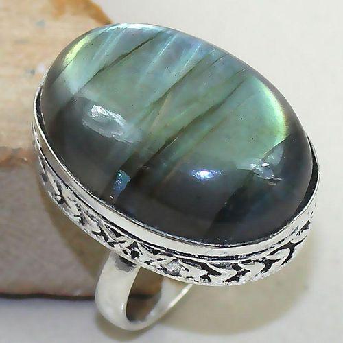 Lb 0675b bague chevaliere t56 labradorite verte achat vente bijou argent 925