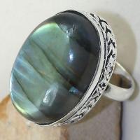 Lb 0675c bague chevaliere t56 labradorite verte achat vente bijou argent 925