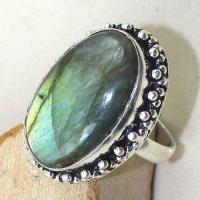 Lb 0687c bague chevaliere t57 labradorite verte achat vente bijou argent 925