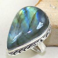 Lb 0691a bague chevaliere t56 labradorite verte achat vente bijou argent 925