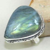 Lb 0692a bague chevaliere t56 labradorite verte achat vente bijou argent 925