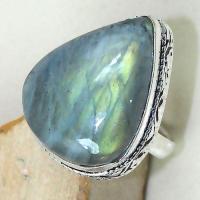 Lb 0692c bague chevaliere t56 labradorite verte achat vente bijou argent 925