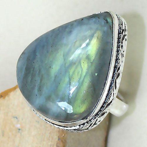 Lb 0692c bague chevaliere t56 labradorite verte achat vente bijou argent 925