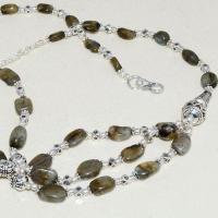 Lb 0727b collier sautoir parure sautoir labradorite 48gr achat vente bijou argent 925