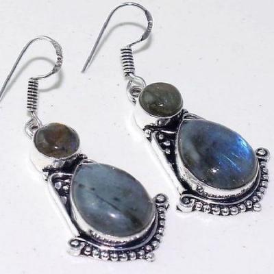 Lb 0732c boucles pendant oreilles 14gr labradorite paire achat vente bijou argent 925