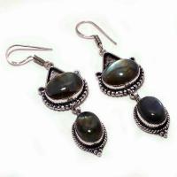 Lb 0766a boucles pendant oreilles labradorite 17gr paire achat vente bijou argent 925