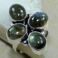 Lb 0792b bague chevaliere t59 labradorite 9gr 8x10mm achat vente bijou argent 925