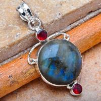 Lb 0794b pendentif pendant labradorite 24x50mm 10gr achat vente bijou argent 925