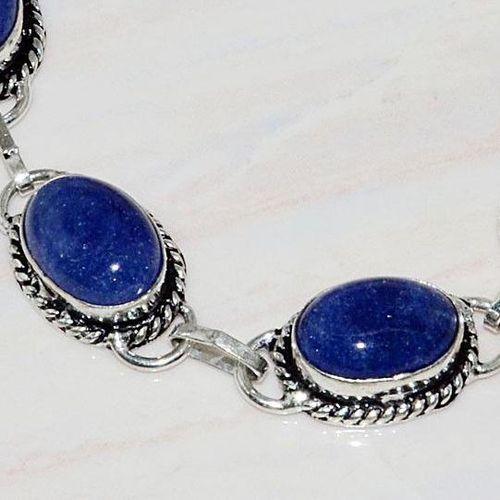 Lpc 032 bracelet lapis lazuli topaze egyptien bijou argent 925 3