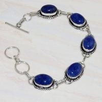 Lpc 032 bracelet lapis lazuli topaze egyptien bijou argent 925 4