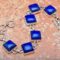 Lpc 034 bracelet lapis lazuli 32gr 14x14mm argent 1
