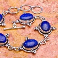 Lpc 036 braceletlapis lazuli bijou argent 925 10x15mm argent 3 