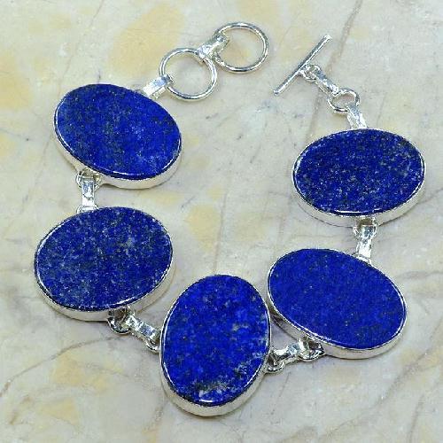 Lpc 037 bracelet lapis lazuli bijou argent 925 achat vente 1