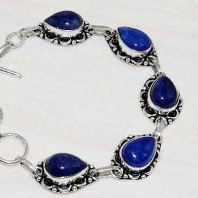 Lpc 038 bracelet lapis lazuli bijou ethnique tibet afghan afghanistan argent 925 2