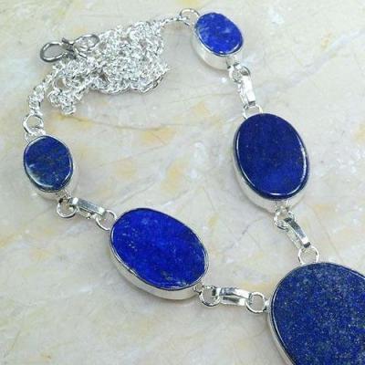 Lpc 147a collier parure sautoir lapis lazuli achat vente bijou argent 925