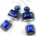 Lpc 150d boucles pendants oreilles lapis lazuli ethnique afghanistan achat vente bijou argent 927