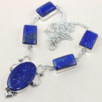 Lpc 157d collier parure sautoir lapis lazuli ethnique afghanistan achat vente bijou argent 925