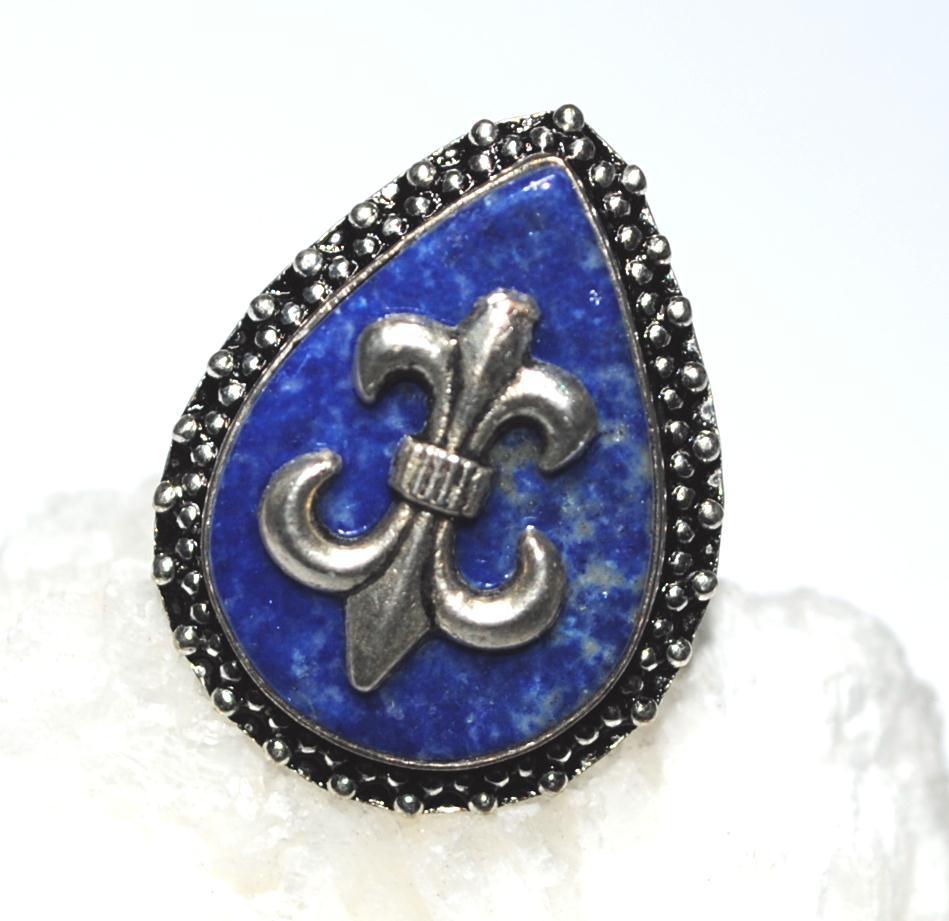 Lpc 160 bague royale lapis lazuli t59 13gr argent 2