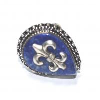 Lpc 160 bague royale lapis lazuli t59 13gr argent 3