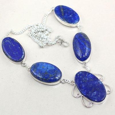 Lpc 166a collier parure sautoir lapis lazuli ethnique afghanistan achat vente bijou argent 925