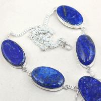 Lpc 166c collier parure sautoir lapis lazuli ethnique afghanistan achat vente bijou argent 925
