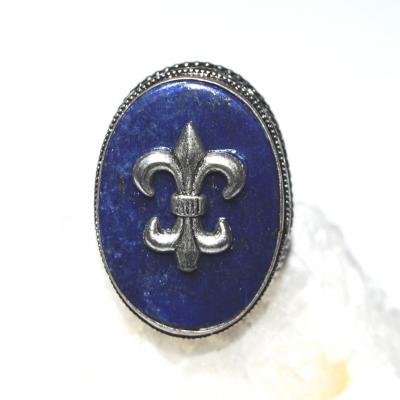 Lpc 173 bague royale lapis lazuli t57 18gr argent 3
