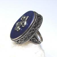Lpc 173 bague royale lapis lazuli t57 18gr argent 4 
