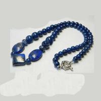 Lpc 182e collier sautoir lapis lazuli bijou ethnique afghan argent 925 achat vente