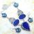 Lpc 186a collier boucles oreilles lapis lazuli topaze bleu afghan argent 925 achat vente