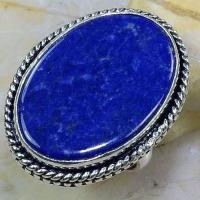 Lpc 189a bague chevaliere t60 lapis lazuli bijou ethnique afghan argent 925 achat vente