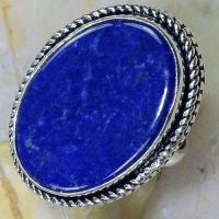 Lpc 189c bague chevaliere t60 lapis lazuli bijou ethnique afghan argent 925 achat vente