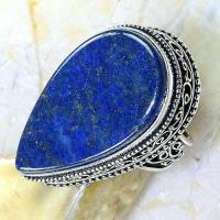 Lpc 199a bague chevaliere t60 lapis lazuli bijou ethnique afghan argent 925 2