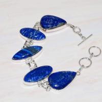 Lpc 205a bracelet lapis lazuli bleu bijou ethnique tibet afghanistan argent 925 achat vente