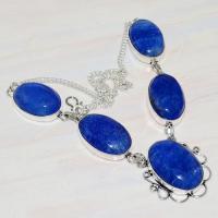 Lpc 209a collier sautoir parure lapis lazuli bijou ethnique tibet afghan argent 925 achat vente