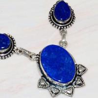 Lpc 211c collier sautoir parure lapis lazuli bijou ethnique tibet afghan argent 925 achat vente