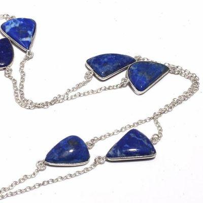 Lpc 215 collier parure sautoir pendant 18gr lapis lazuli 15x20mm bijoux ethnique 2