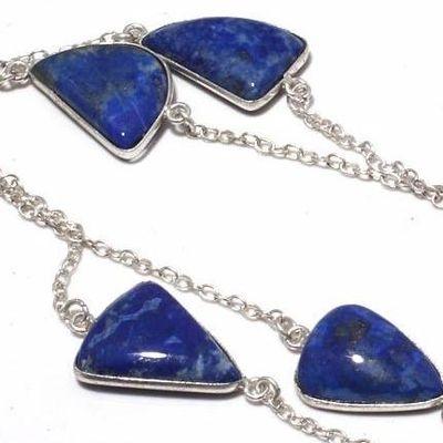 Lpc 215 collier parure sautoir pendant 18gr lapis lazuli 15x20mm bijoux ethnique 3