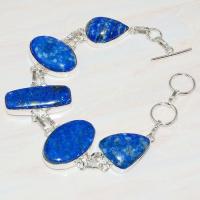 Lpc 219a bracelet lapis lazuli bleu ethnique tibet afghan afghanistan argent 925 achat vente